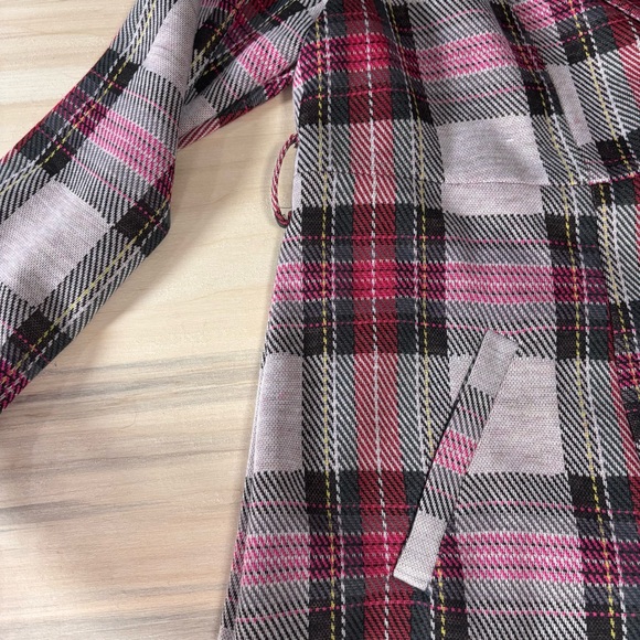 Torrid Pink and Gray Plaid Coat Size 2 - Picture 5 of 5